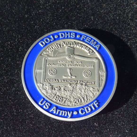 US ARMY CDTF DOJ FEMA 30TH ANNIVERSARY CHALLENGE COIN - Picture 1 of 5